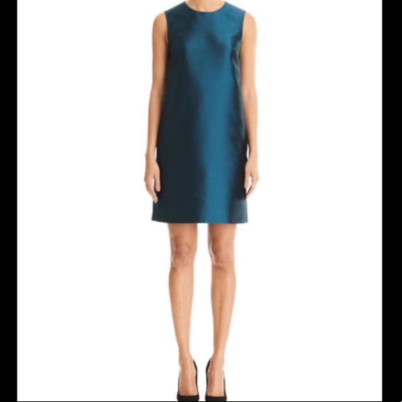 Theory shift Hammered silk medium easy mini dress - Picture 3 of 11